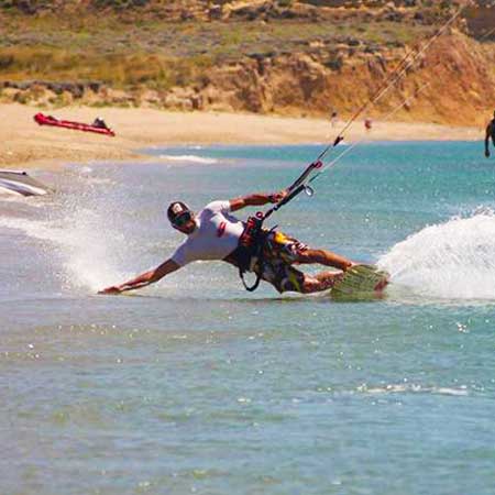 Gökçeada aydıncık kitesurf dersi.