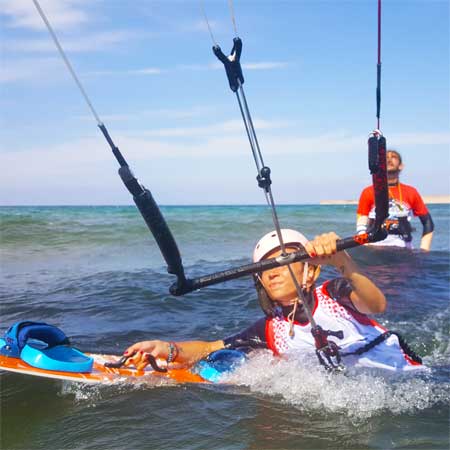 Uçurtma sörfü eğitimi, body drag antrenmanı.